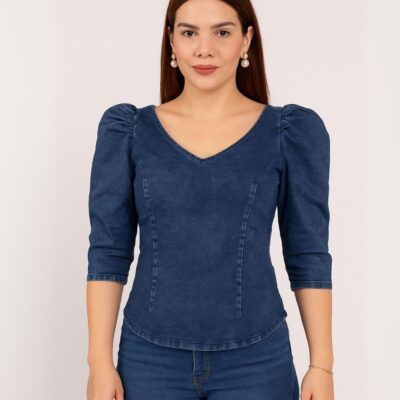 Blusa Denim Princesa
