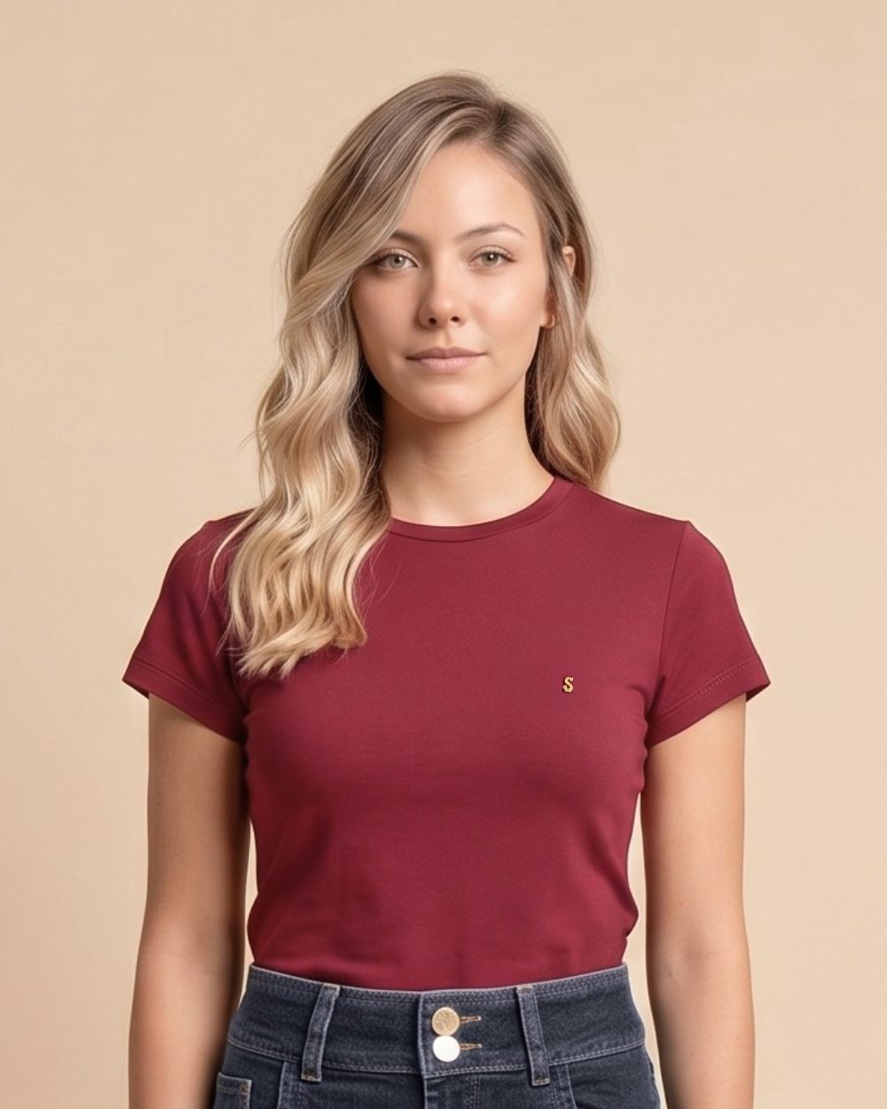 POLO PENELOPE - MANGA CORTA - Vino, L
