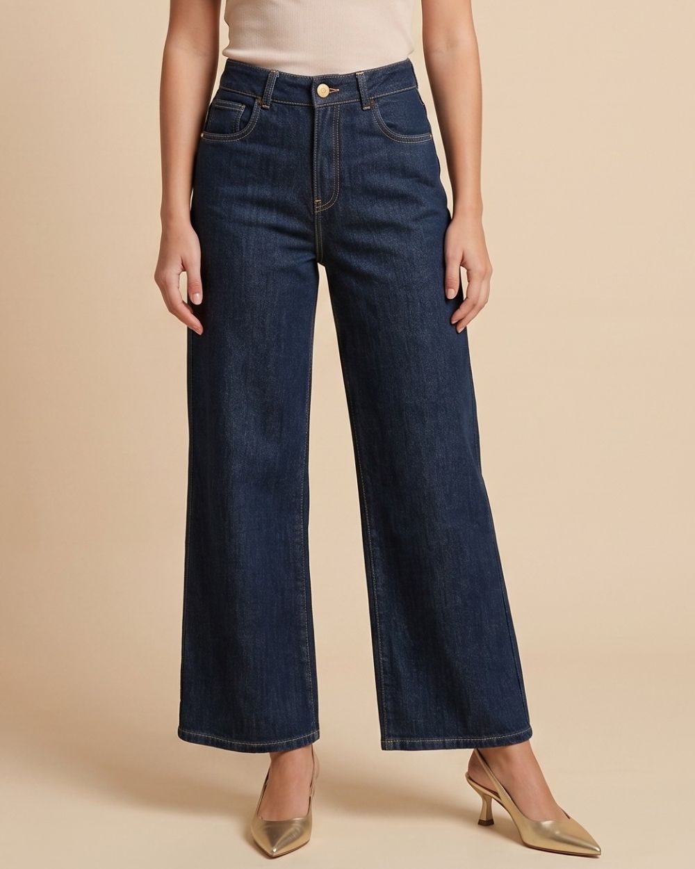JEANS CULOTTE ANTUANE - AZUL NATURAL, 32